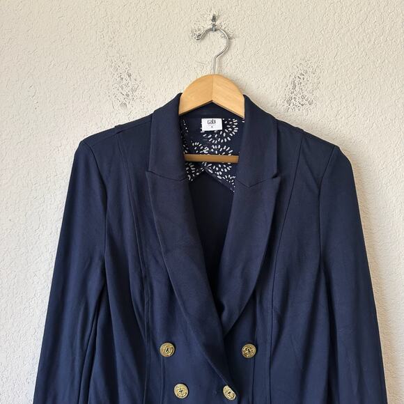 CABI Grand Slam Blazer Jacket Navy Blue Double Breasted Preppy - Picture 4 of 13